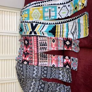 2 pairs of leggings and 1 pair of pants